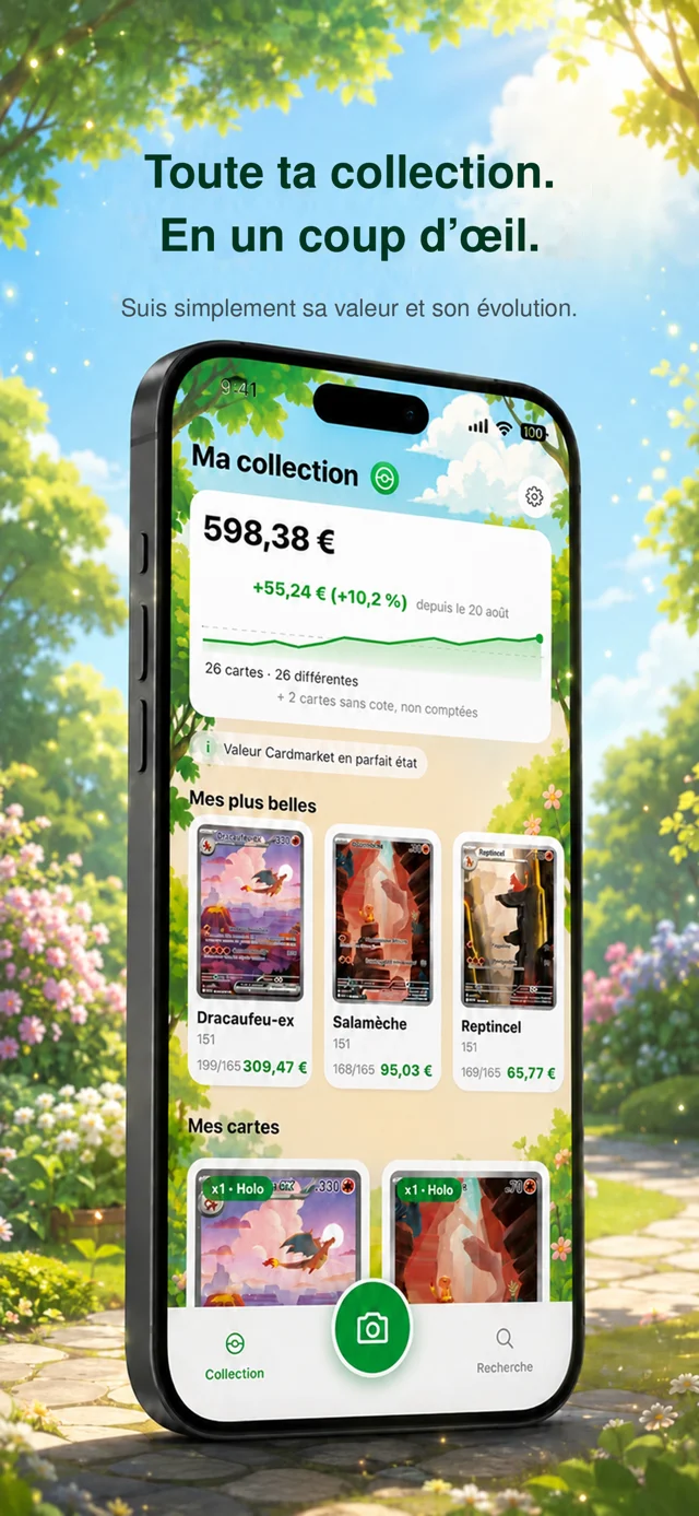 Écran Ma collection d'Ulvoo : valeur et évolution de la collection
